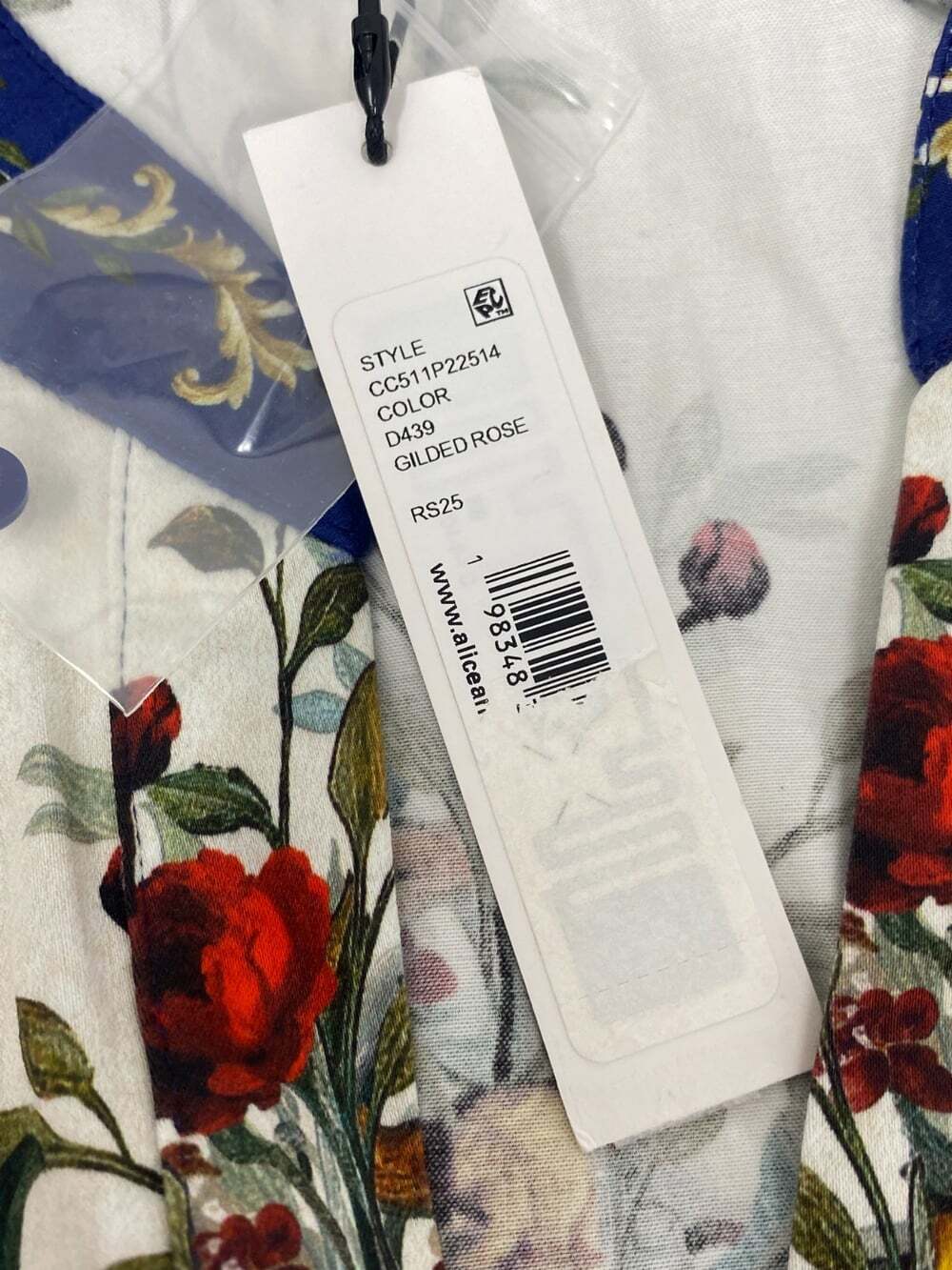 Alice + Olivia Lucy Gilded Rose Cotton Mini Shirt Dress 2 NWT - Picture 10 of 12